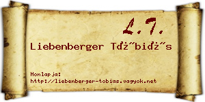 Liebenberger Tóbiás névjegykártya